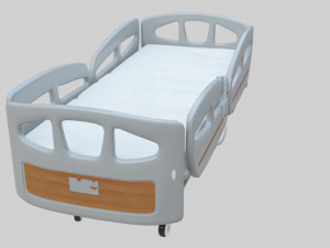 Hospital Bed - Medical Bed Medical Equipmen Modèle 3D