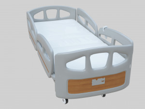 Hospital Bed - Medical Bed Medical Equipmen Modèle 3D