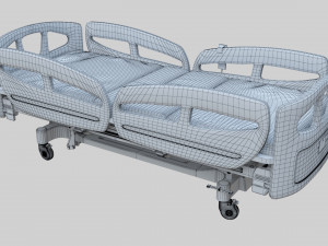 Hospital Bed - Medical Bed Medical Equipmen Modèle 3D