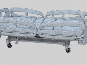 Hospital Bed - Medical Bed Medical Equipmen Modèle 3D