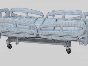 Hospital Bed - Medical Bed Medical Equipmen 3D Model
