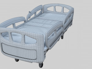 Hospital Bed - Medical Bed Medical Equipmen Modèle 3D