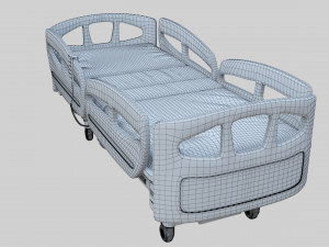 Hospital Bed - Medical Bed Medical Equipmen Modèle 3D