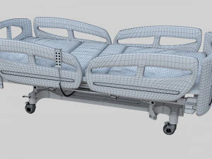 Hospital Bed - Medical Bed Medical Equipmen 3D Model