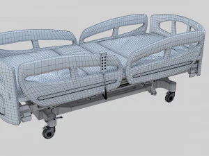 Hospital Bed - Medical Bed Medical Equipmen 3D Model