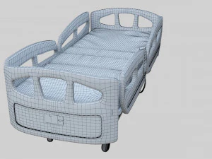 Hospital Bed - Medical Bed Medical Equipmen 3D Model