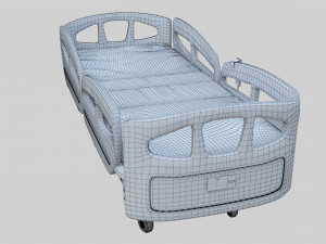 Hospital Bed - Medical Bed Medical Equipmen Modèle 3D