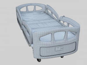 Hospital Bed - Medical Bed Medical Equipmen 3D Model