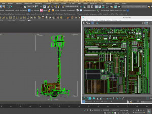 PBR Low Poly 8K Old Rusty Mobile Portable Diesel Light Tower Generator 3D Model