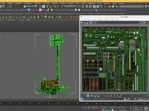 PBR Low Poly 8K Old Rusty Mobile Portable Diesel Light Tower Generator 3D Model