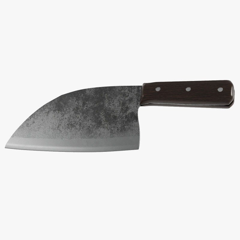 Serbian Chef Knife - Almazan Knife 3D Model .c4d .max .obj .3ds .fbx .stl .blend