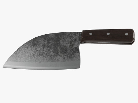Serbian Chef Knife - Almazan Knife 3D Model