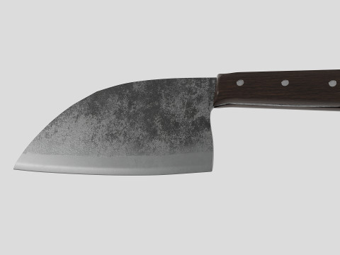 Serbian Chef Knife - Almazan Knife 3D Model