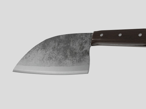Serbian Chef Knife - Almazan Knife 3D Model