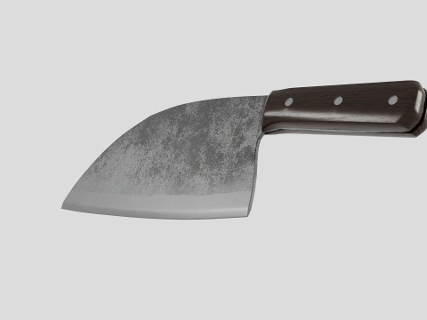 Serbian Chef Knife - Almazan Knife 3D Model
