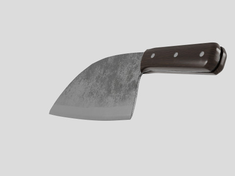 Serbian Chef Knife - Almazan Knife 3D Model