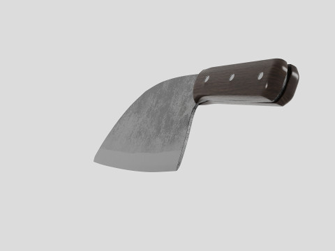 Serbian Chef Knife - Almazan Knife 3D Model