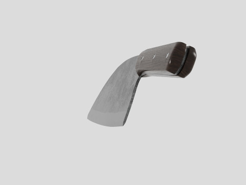 Serbian Chef Knife - Almazan Knife 3D Model