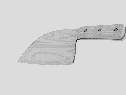 Serbian Chef Knife - Almazan Knife 3D Model