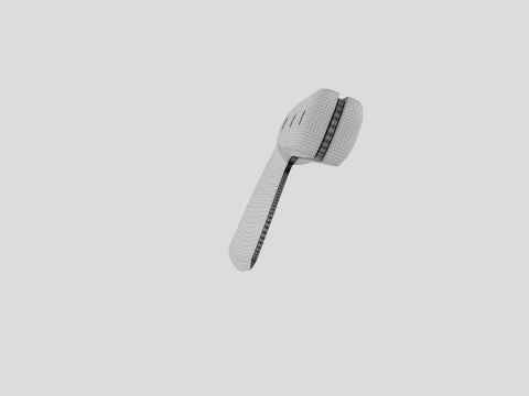 Serbian Chef Knife - Almazan Knife 3D Model