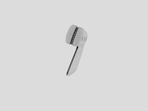 Serbian Chef Knife - Almazan Knife 3D Model