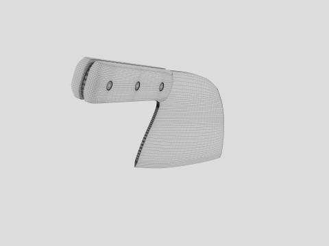 Serbian Chef Knife - Almazan Knife 3D Model