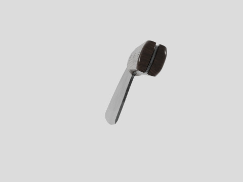 Serbian Chef Knife - Almazan Knife 3D Model