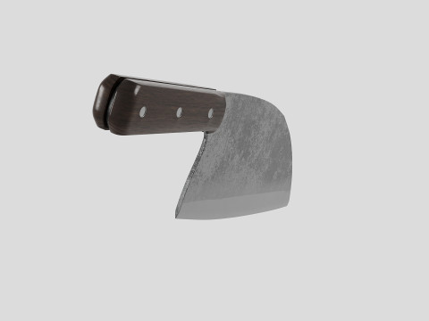 Serbian Chef Knife - Almazan Knife 3D Model