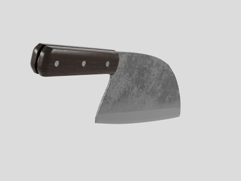 Serbian Chef Knife - Almazan Knife 3D Model