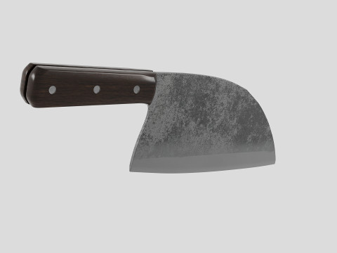 Serbian Chef Knife - Almazan Knife 3D Model