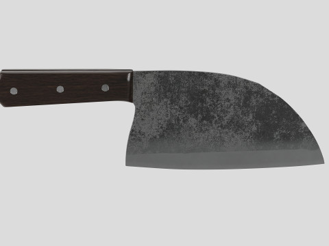 Serbian Chef Knife - Almazan Knife 3D Model