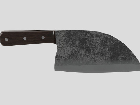 Serbian Chef Knife - Almazan Knife 3D Model