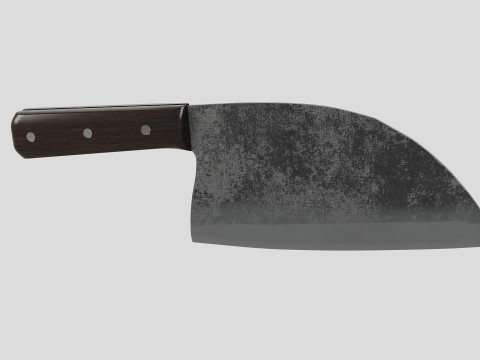 Serbian Chef Knife - Almazan Knife 3D Model
