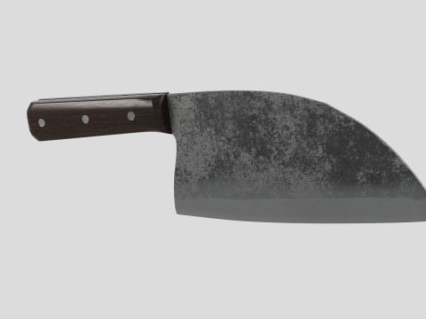 Serbian Chef Knife - Almazan Knife 3D Model