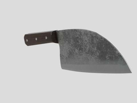 Serbian Chef Knife - Almazan Knife 3D Model