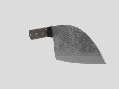 Serbian Chef Knife - Almazan Knife 3D Model