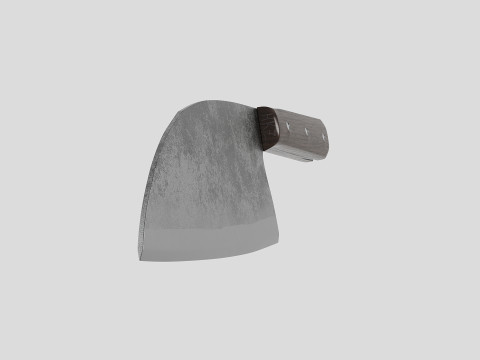 Serbian Chef Knife - Almazan Knife 3D Model