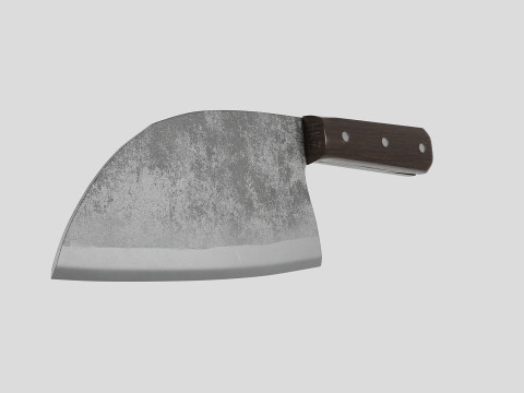 Serbian Chef Knife - Almazan Knife 3D Model