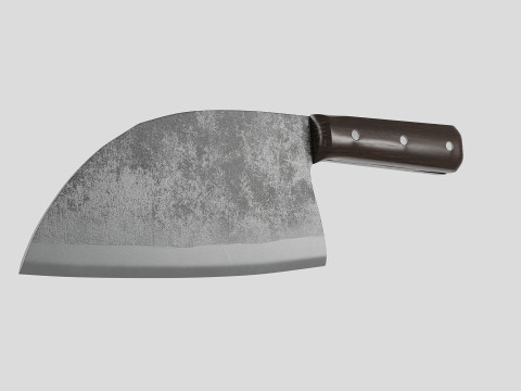 Serbian Chef Knife - Almazan Knife 3D Model