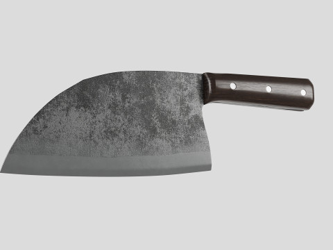 Serbian Chef Knife - Almazan Knife 3D Model