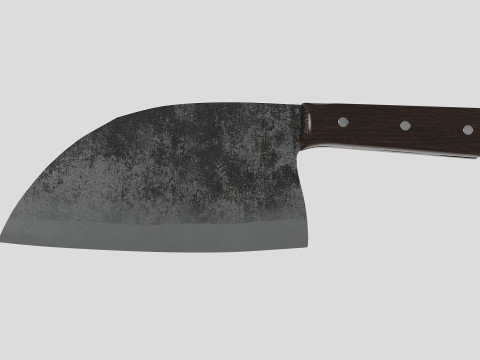 Serbian Chef Knife - Almazan Knife 3D Model