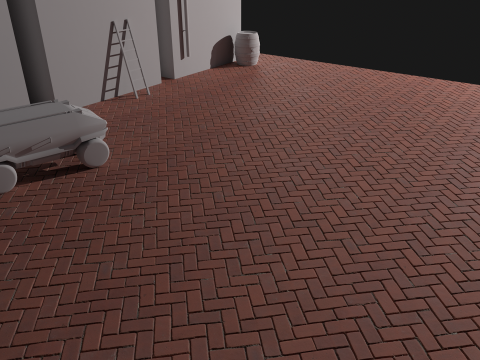 Photorealistic textures and materials of the road model Tekstur CG