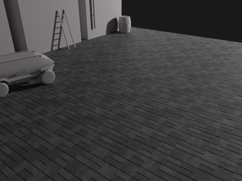 Photorealistic textures and materials of the road model Tekstur CG