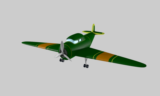 Plane 3D Model .c4d .max .obj .3ds .fbx .stl .blend 