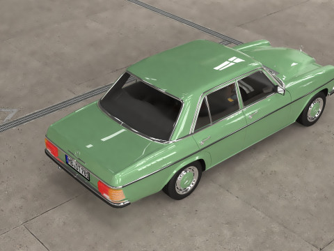 1968-1975 model Mercedes Benz W115 sedan car 3D Модель