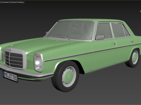 1968-1975 model Mercedes Benz W115 sedan car 3D Модель