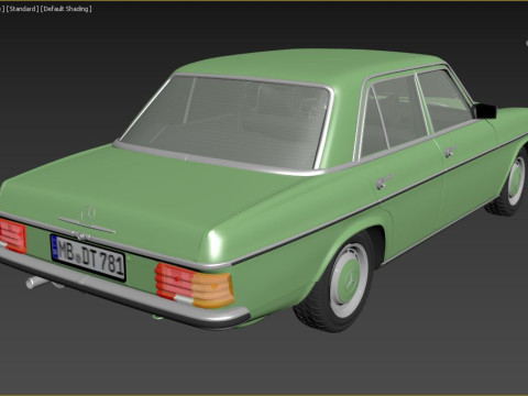1968-1975 model Mercedes Benz W115 sedan car 3D Модель
