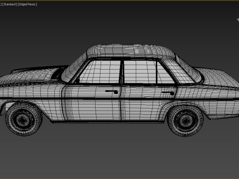 1968-1975 model Mercedes Benz W115 sedan car 3D Модель