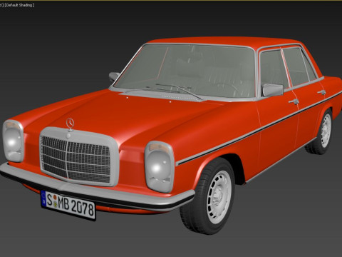 1968-1975 model Mercedes Benz W115 sedan car 3D 模型