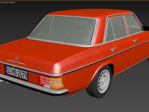 1968-1975 model Mercedes Benz W115 sedan car 3D 模型